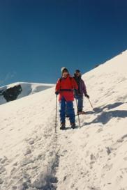 Heading down from the saddle